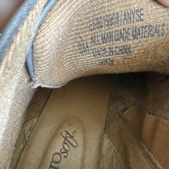 Eurosoft by Sofft Ankle Boots Womens 8 M Brown Lace Up Zip Bootie Chukka Heeled - Picture 9 of 9